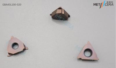 Chip de ranhuras de diâmetro externo GBA43L/GBA43R inserção de ranhuras indexáveis de carburo