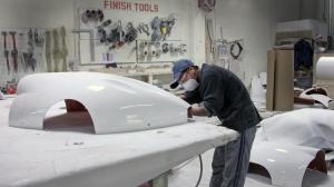 fiberglass bus body parts/fiberglass auto parts/FRP molded shell rear bumper