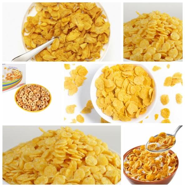 Small Snacks Food Corn Flakes Production Line 100 - 200kg/H