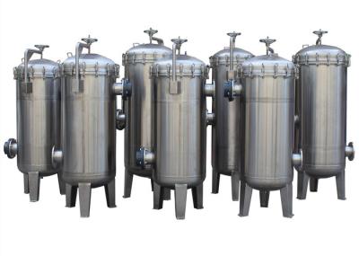 Single Multi Bag Filter Housing With Bead Blasting / Mirror Surface