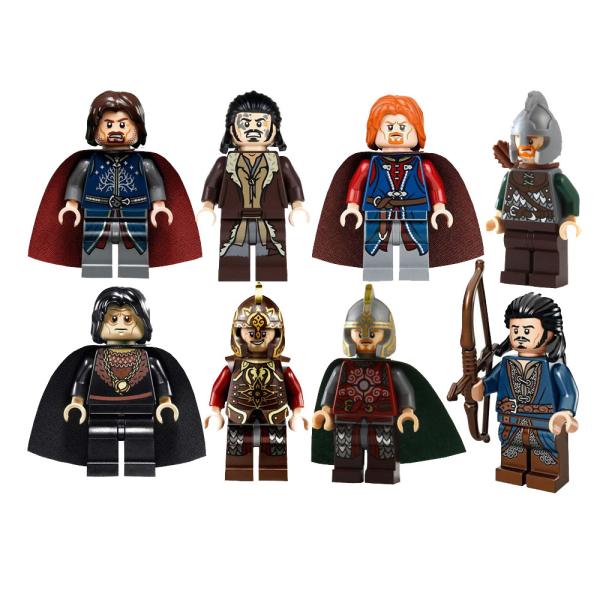 MOC movie characters king archer knight sodier super hero mini figures building blocks