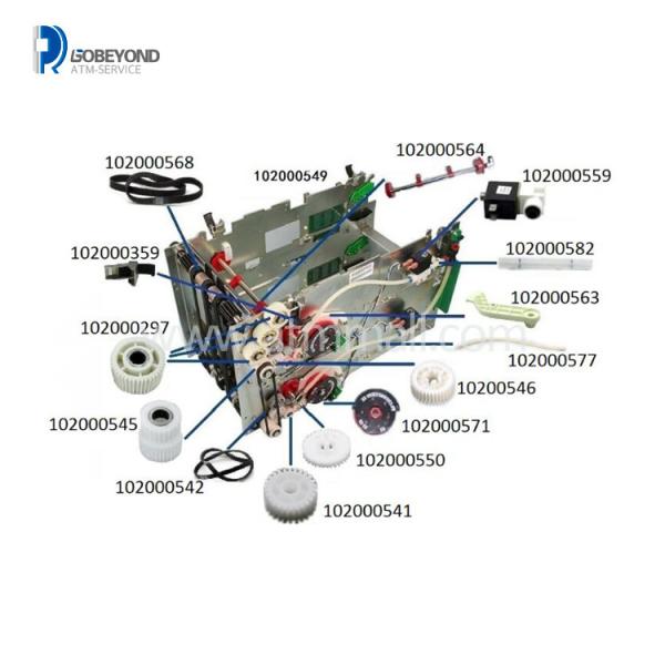 445-0633963 NCR 5886 5887 ATM Parts Presenter Gear Drive 36T Aria Gear 36 Tooth Gear 4450633963