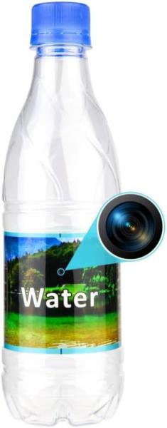 Plastic Water Bottle Hidden Camera 1080P Battery Powered Covert Surveillance Camera