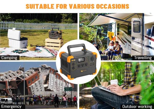 AC/DC/USB Output LiFePO4 Lithium Battery Solar Generator 1200W Pure Sine Wave Inverter