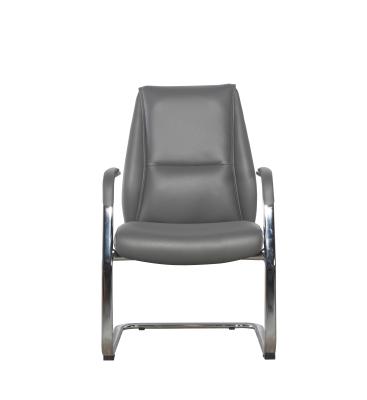 Brown Real Leather Office Swivel Chairs 3D Adjustable Headres Task Chair Foam Armrest