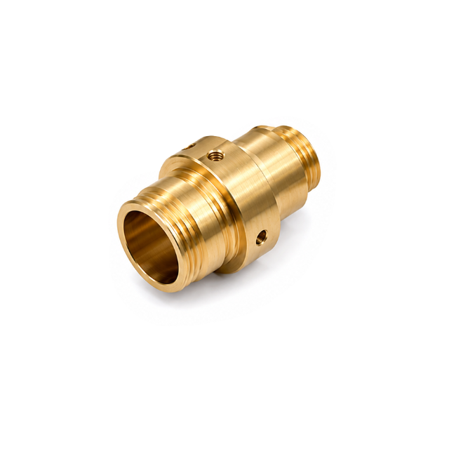 Precision Brass Parts Complex Copper Alloy CNC Machined Parts Multi Hole Monolithic Components