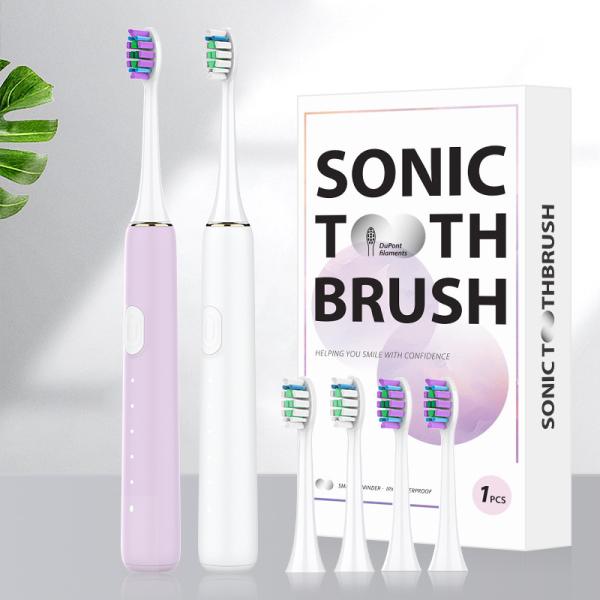 BS63 simple Ipx7 Waterproof Travel Smart Cleaning Rechargeable Sonic Electric Toothbrush