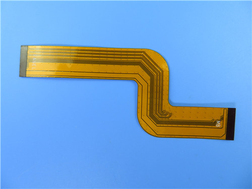 Multilayer Flexible PCBs be freely bent, wound, folded Polyimide PCBs at 0.25mm Thick With Immersion Gold