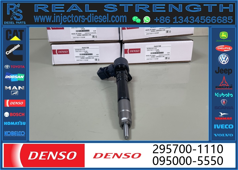 295700-1110 2957001110 Common Rail Diesel Fuel Injector 23670-0E070 236700E070 for 2GD-FTV 2GD 2.4L Engine