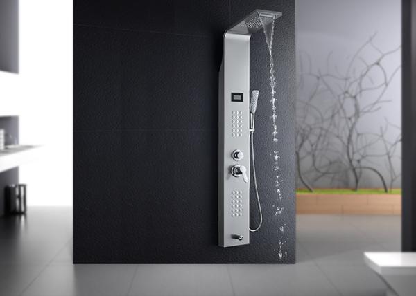OEM / ODM ROVATE Shower Panel With Waterfall Head Water Temp Accurate To ±1°C