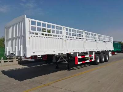 100 Tons Fence Semi Trailer Warehouse Railing Cargo Transport Vehicle 13 Meter Flower Basket Semi Trailer