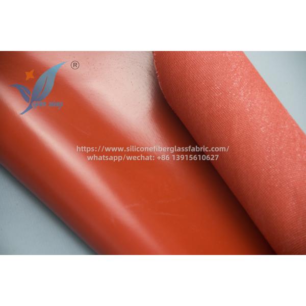 1.5m Width Silicone Coated Fiberglass Fabric For Fire Doors High Strength Soft Texture