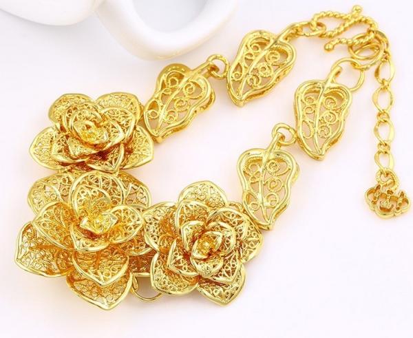 costume jewelry charm bracelet, gold color 24k gold bracelet, rose copper alloy bracelet for women