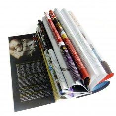 Papier blanc de carte, blanc avec le papier gris de carton, magazines du commerce d'impression de papier spécial
