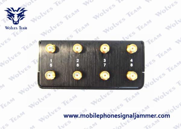 Black Color UHF VHF Jammer 8 Antenna 6W Total Output Power Secure Design