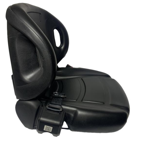 Universal Forklift Seat with Steel Armrest Fold Down Backrest and Leather Material for Long Working Life