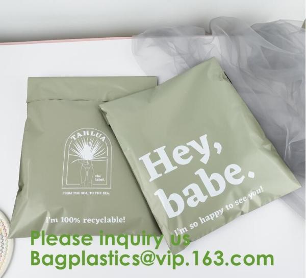 Environmental Compostable Mailing Courier Packaging Shipping Bags With Logo Custom Printed For Clothing
