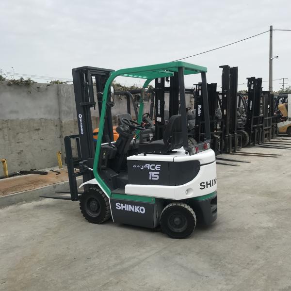 SHINKO 1.5T Used Electric Forklift or Rent 4WD with 3000mm Lift Height in Excellent Working Condition Ready to Work