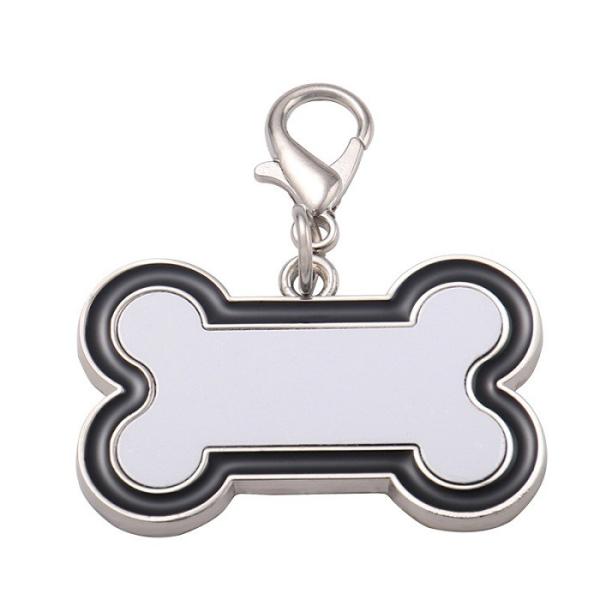 Sublimation Bone Dog Tags With Aluminum Metal Insert Blanks
