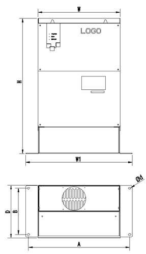 220v 3 Phase Inverter 11kw Variable Speed Drive VSD For Air Compressor