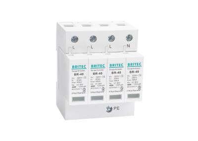 IEC61643 40KA 4 Pólos AC Protector contra correntes elétricas Proteção contra raios