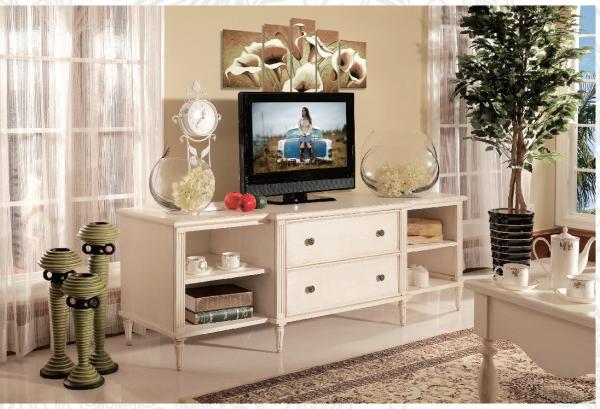 Luxury Villa/European Furniture,White Sofa Set,Coffee Table,VS-008