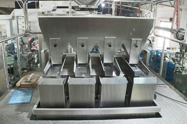 Automatic Continuous Fill Nitrogen Gas Flushing Potato Chips Aluminum Plastic Bag Heat Sealing Machine packing machine