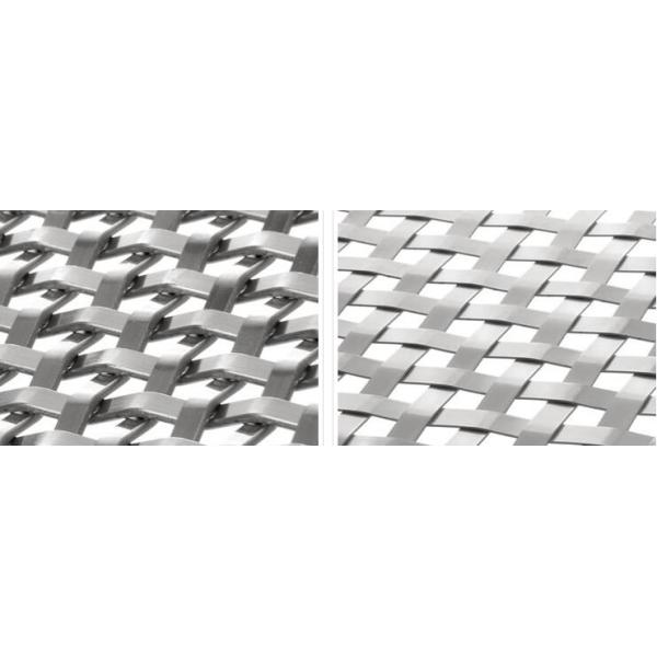 отверстие 2mm сетка сплетенная плоской проволокой SS304 7mm x 1mm для внутренней внешней безопасности