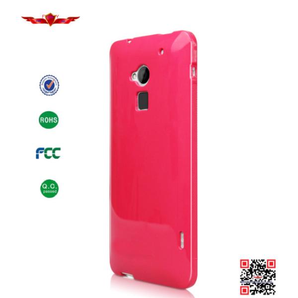 Hot Selling 100% Qualify Colorful TPU Protector Cover Cases For HTC ONE MAX Soft Durable