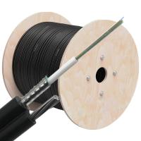 Tubo fraco que encalha a figura 8 cabo de fibra ótica exterior do apoio GYTC8S do auto com fio de aço do sólido 1.0mm