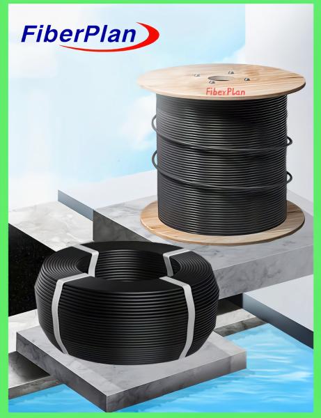 Outdoor Armored Singlemode GYXTW G652D Fiber Optic Wire Cable Black Aerial Unitube (Central Loose) GYXTW