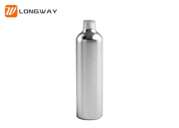 Small Matte Silver Plastic Cosmetic Bottles With Aluminum Cap OEM Acceptable