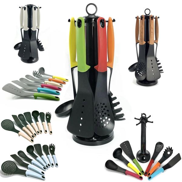 Cookware Sets Compact Nesting Nylon Kitchen Utensil Set Eco Friendly Kitchen Gadgets