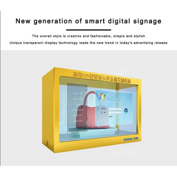 49 inch transparent screen flexible touchscreen transparent lcd monitor