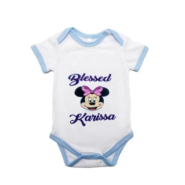 Colored Baby Sublimation Bodysuit Romper For Sublimation Photos Printing