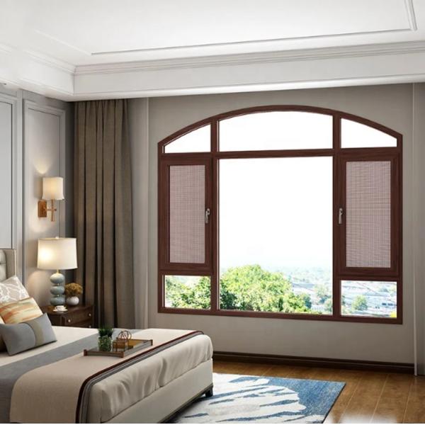 Exterior Reflective Glass Aluminium Storm Window Side Hung Windows ODM OEM