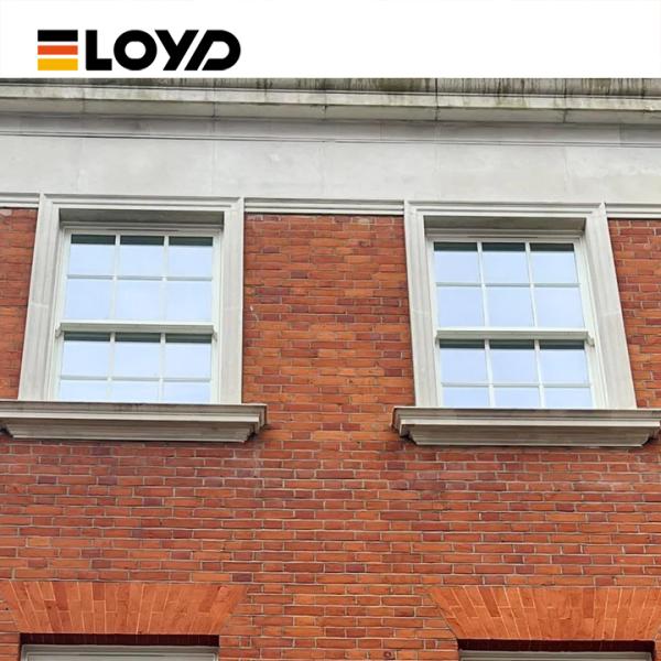 Coastal Double Single Hung Window with 5+18A+5mm Tempered Glass