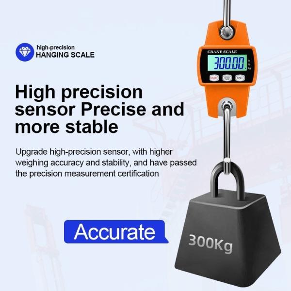 Balance électronique numérique mini-grue en alliage d'acier ABS moulé sous pression 100 kg 200 kg 300 kg Équipement de pesée suspendu pour le bétail pour la chasse