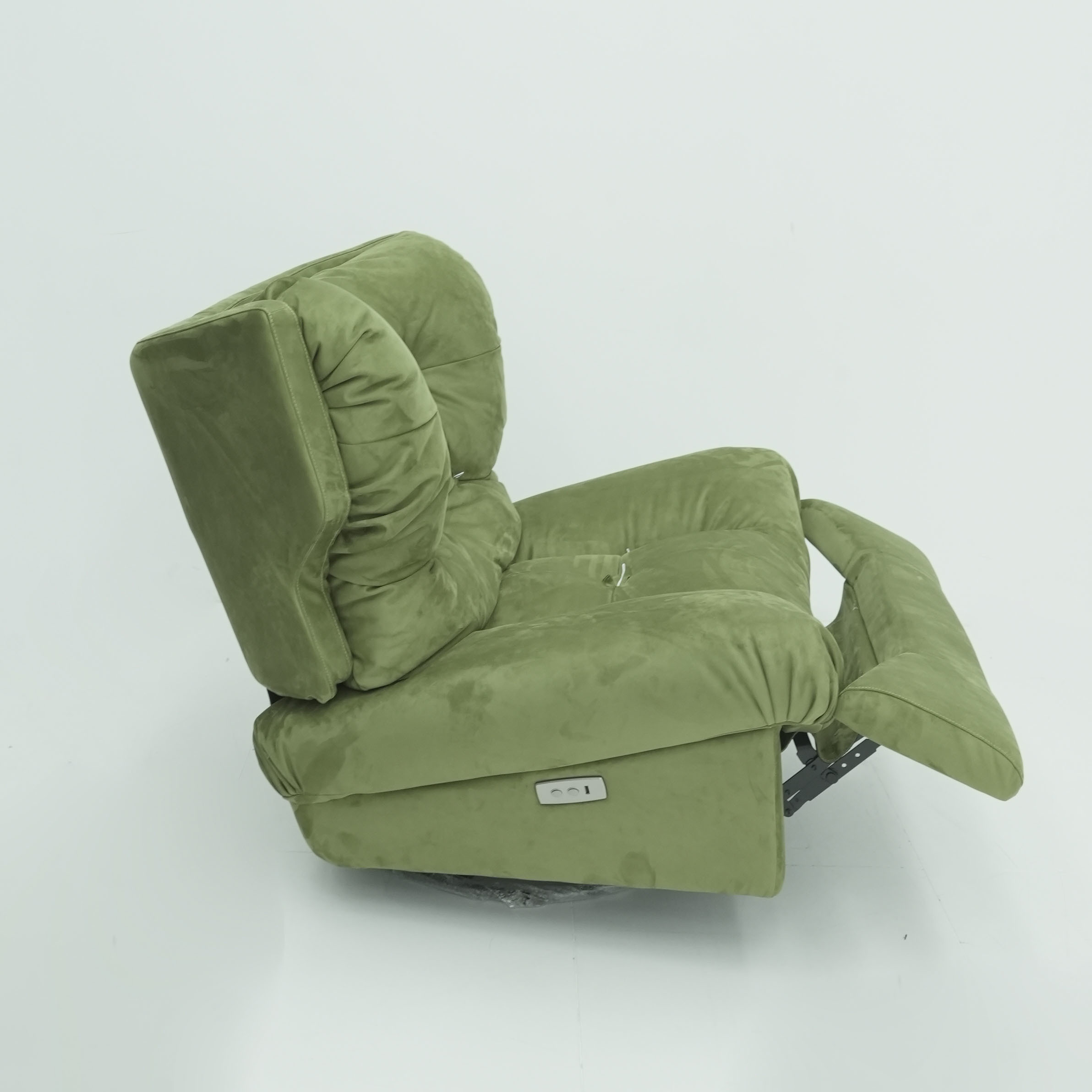 Modern Recliner Sofa Chair with Plush High Back and Swivel Base