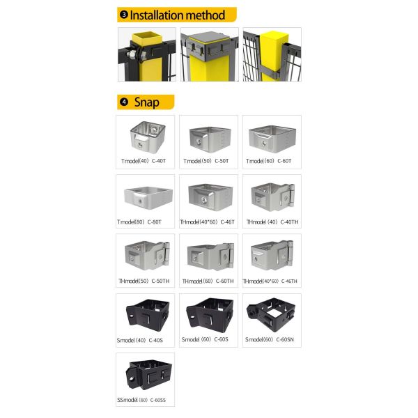 2500mm High Robot Safety Fencing Machine Protection Powder Coating Surface