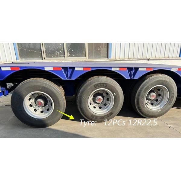 Половина прицепа с низкой ложкой на гусиной шее 80 тонн