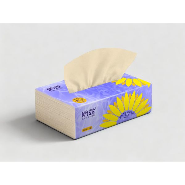 Hot Selling High-quality Absorbent and Soft 100% Virgin 3-layer Bamboo Pulp Customizable Box Tissue Facial Tissue 135 Sheets/Box