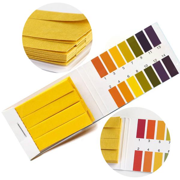 LAB 0-14 pH Paper Test Strips Universal Indicator Paper for pH 1-14 Alkalinity Testing