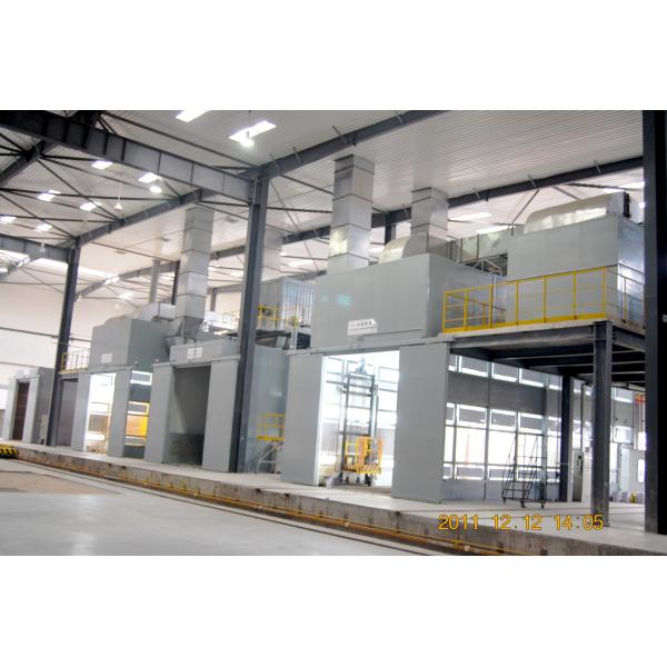 Water Rotation Painting Booth Spray Booth In Military Vehicle Paint Production Lines