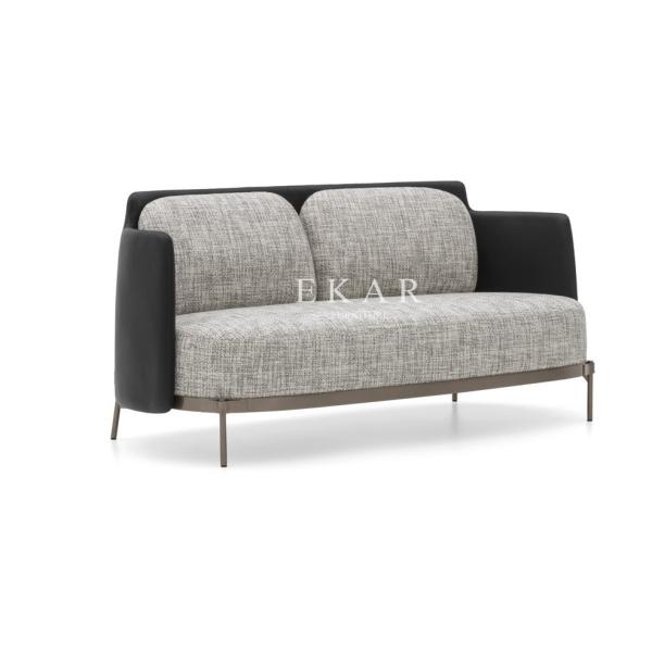 Living Room Metal Legs Contemporary Design Fabric Modern Sofa Set
