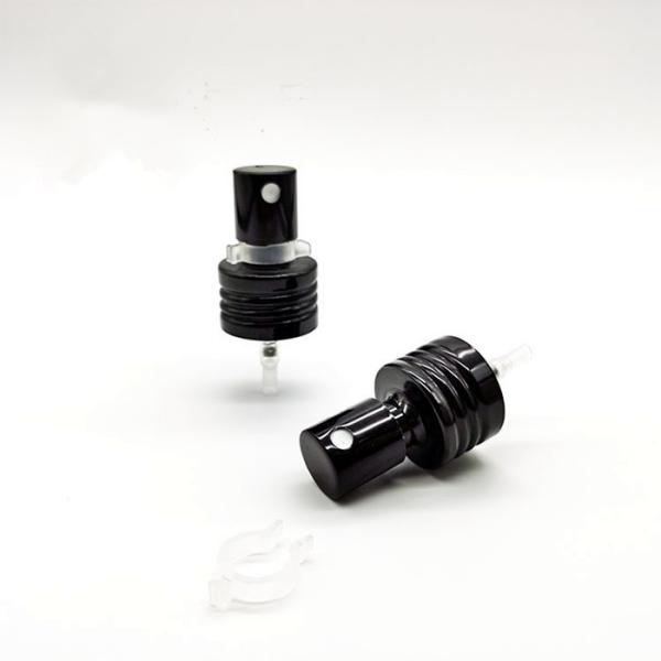 Metal Black Thread 24mm Crimp Spray Pump Head For Perfume Bottles