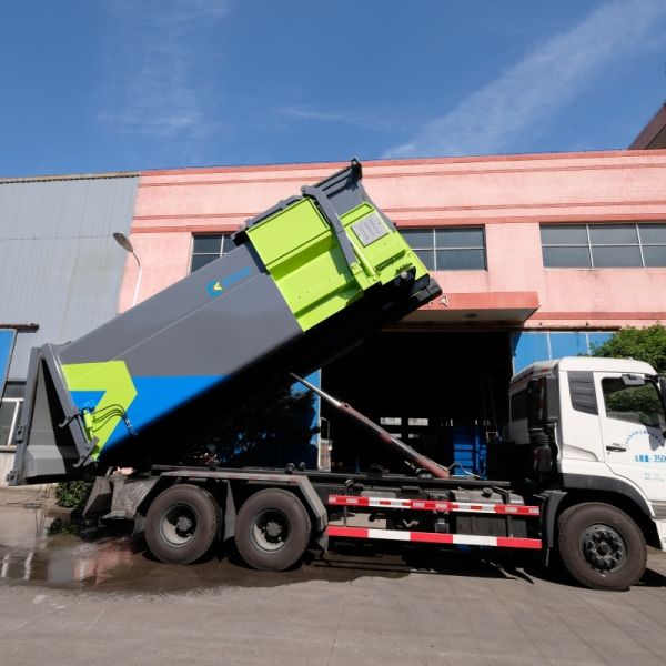 3.5T Capacity Electric Powered Mobile Garbage Compactor Truck CE Certified Waste Compaction Vehicle