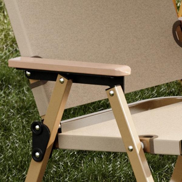 iNature Aluminum Camping Chair 150kg Capacity Foldable Oxford Fabric