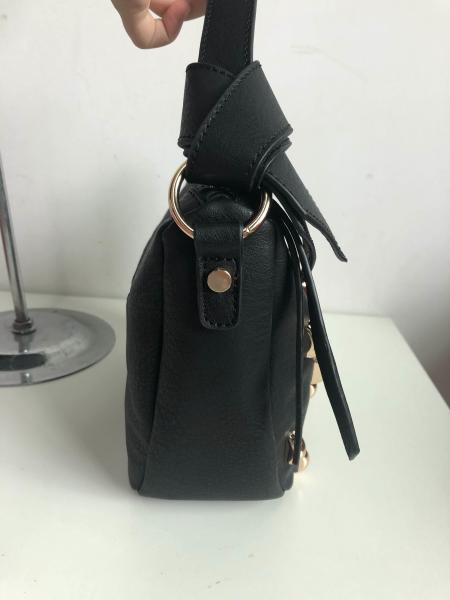 Women handbag with protruding gold point on side fashion lady tote bags