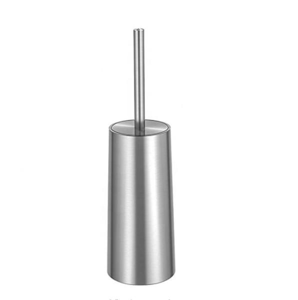 Metal Chrome Toilet Brush And Holder Stainless Steel Holder Toilet Brush Set